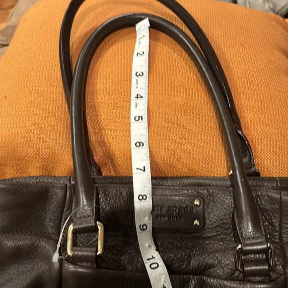 KATE SPADE BROWN LEATHER BAG GORGEOUS LEATHER 15” WIDE 8” LENGTH - Picture 14 of 14